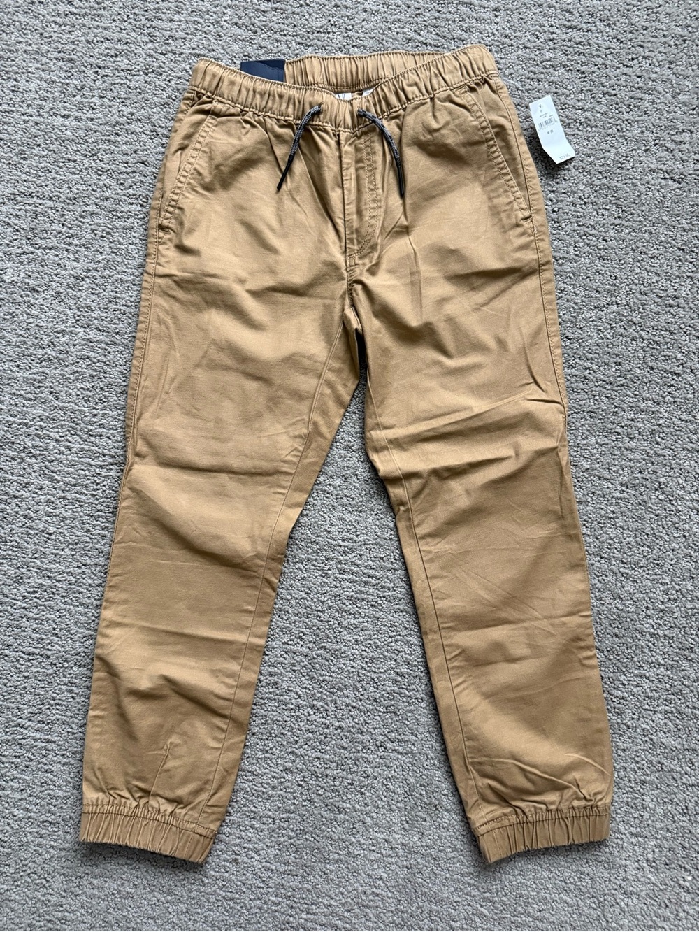 GAP Kids Tan Drawstring Chino Joggers NWT